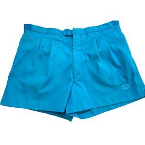 JIMMY CONNORS Women Pleated Short SZ 36 Agua Blue 80s 90s Athleisure Sports 36-9